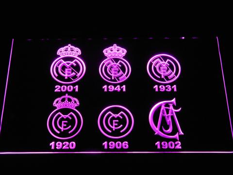 Real Madrid CF Logos LED Neon Sign